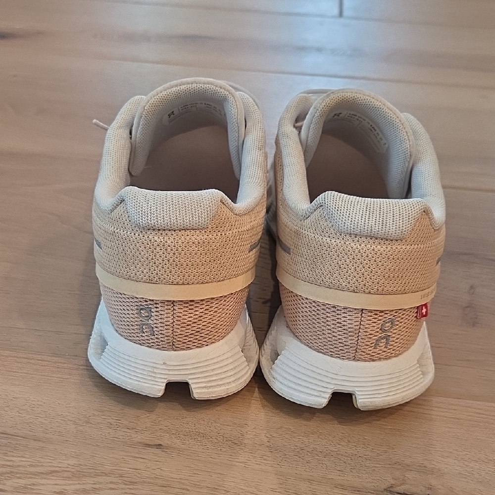 On Running Cream and Tan Sneakers - Picture 3 of 5